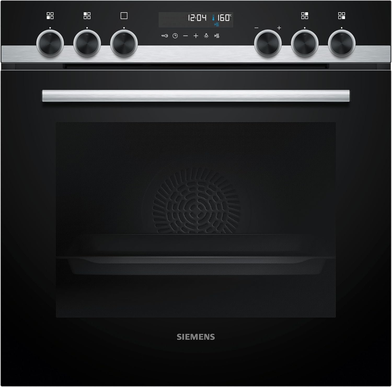 Siemens PQ521IB02, Einbau-Herd-Set, Bestehend aus HE578BBS4 Herd, 60 x 60 cm, Pyrolyse Selbstreinigung und Backautomatik, EI645CFB6E Induktionskochfeld, Kombi-Induktion, Edelstahlrahmen