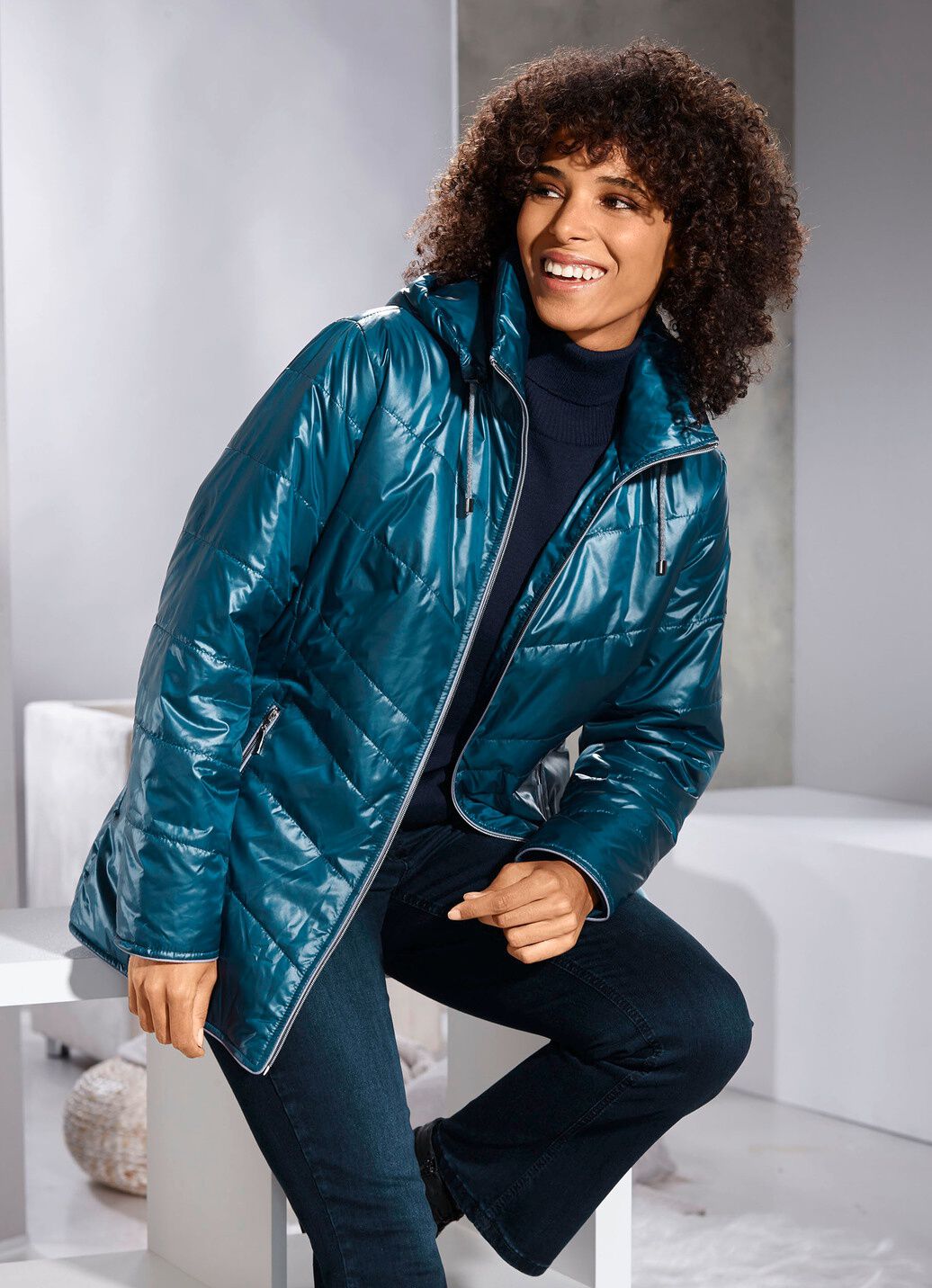 Jacke mit Reißverschlusstaschen