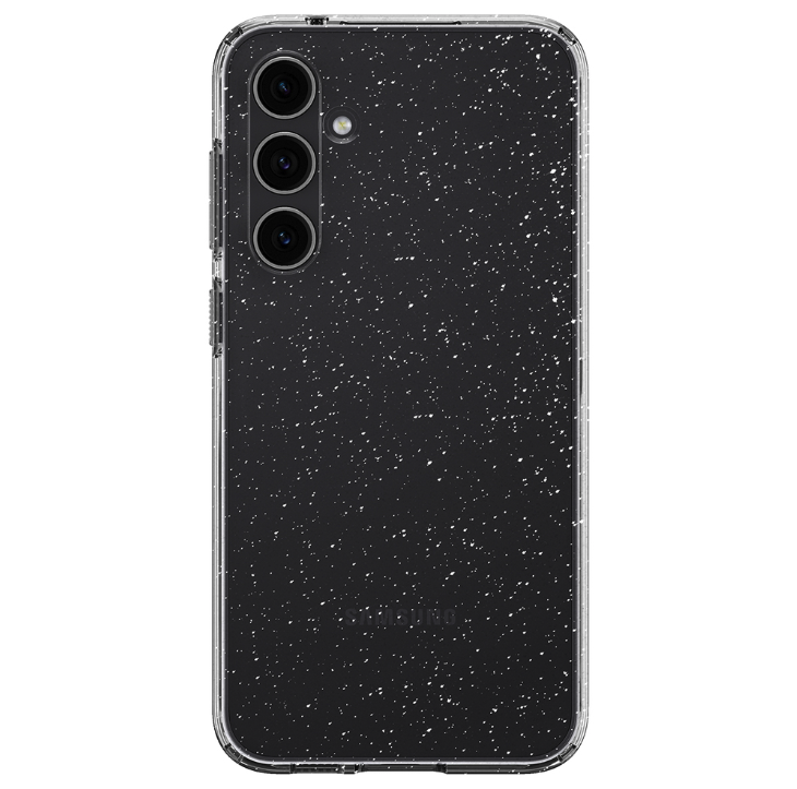 Samsung Galaxy S23 FE Liquid Crystal Glitter Case Gummi Hülle (ACS06370) - Transparent