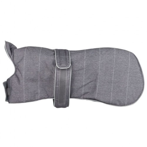 Casaco acolchoado para cães, cinza