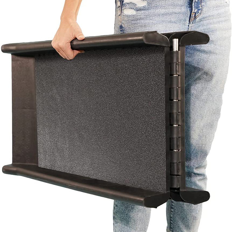 (155.5x40cm) Klappbare Hunde Einstieghilfe Auto Rampe - Schwarz