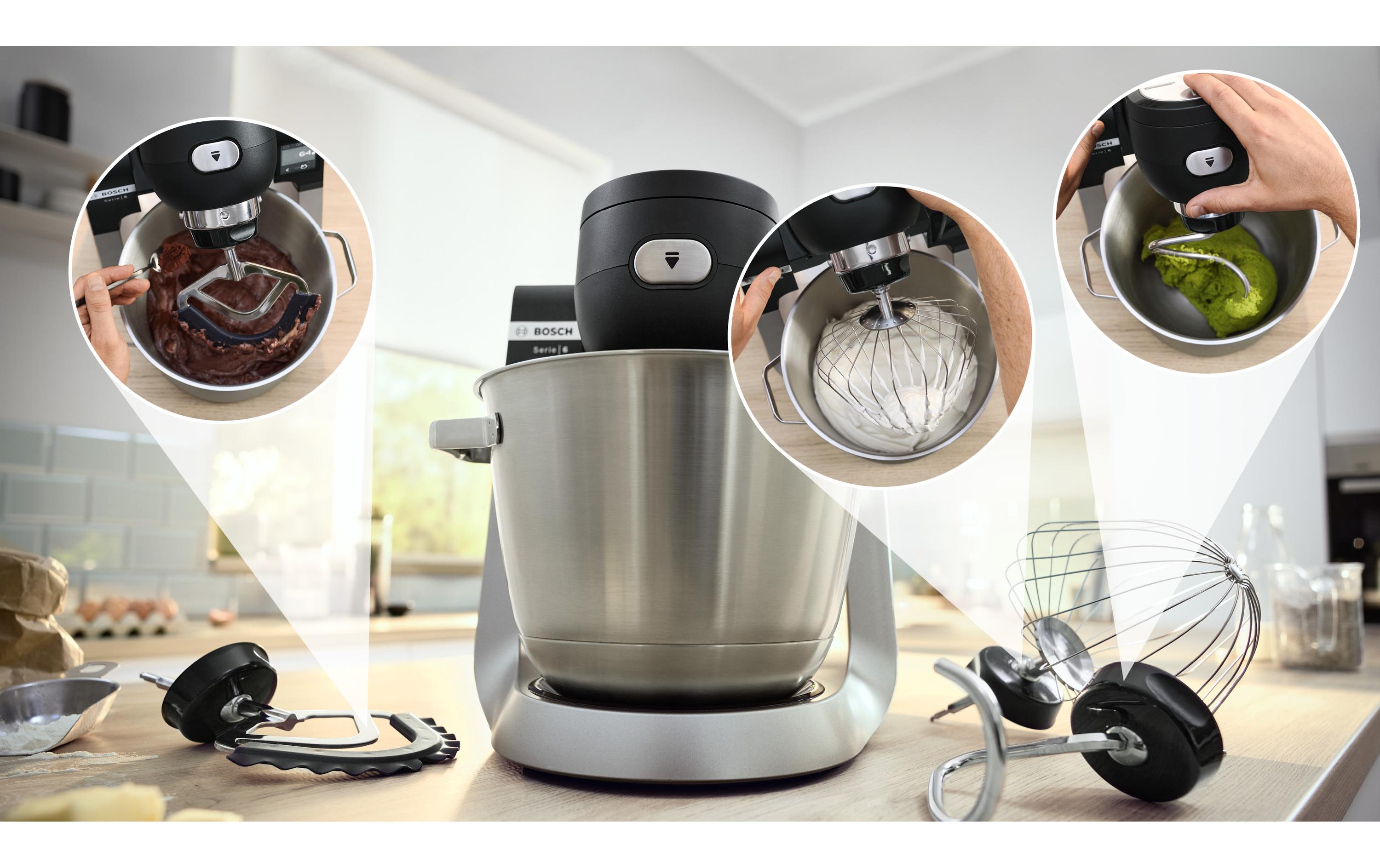 Küchenmaschine Serie 6 MUMS6ZS17 Edelstahl/Schwarz<br>Multifunktionales Küchengerät mit Waage
