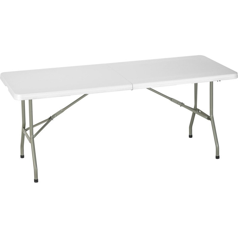 Table pliante rectangulaire Valiz' en polyéthylène avec poignée  plateau L 182 cm pour 6 à 8 personnes