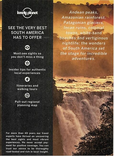 LONELY PLANET - BEST OF SOUTH AMERICA EN ANGLAIS