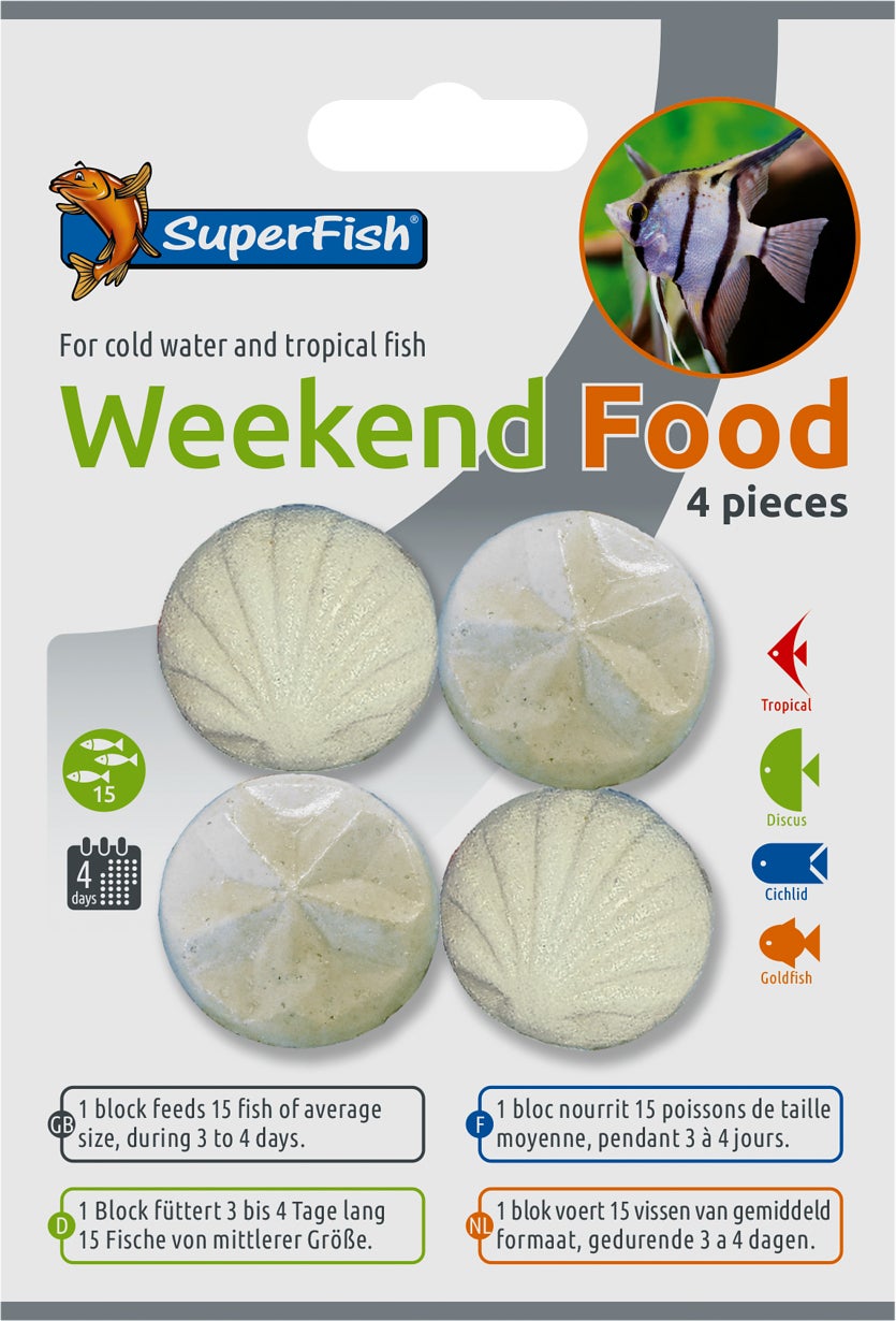 SuperFish visvoer weekend 10 g 4 stuks