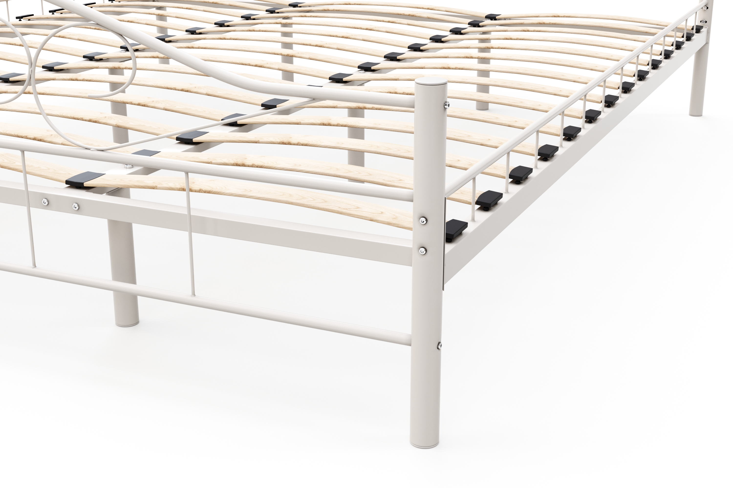 Metallbett AURELIE 180 x 200 cm weiss