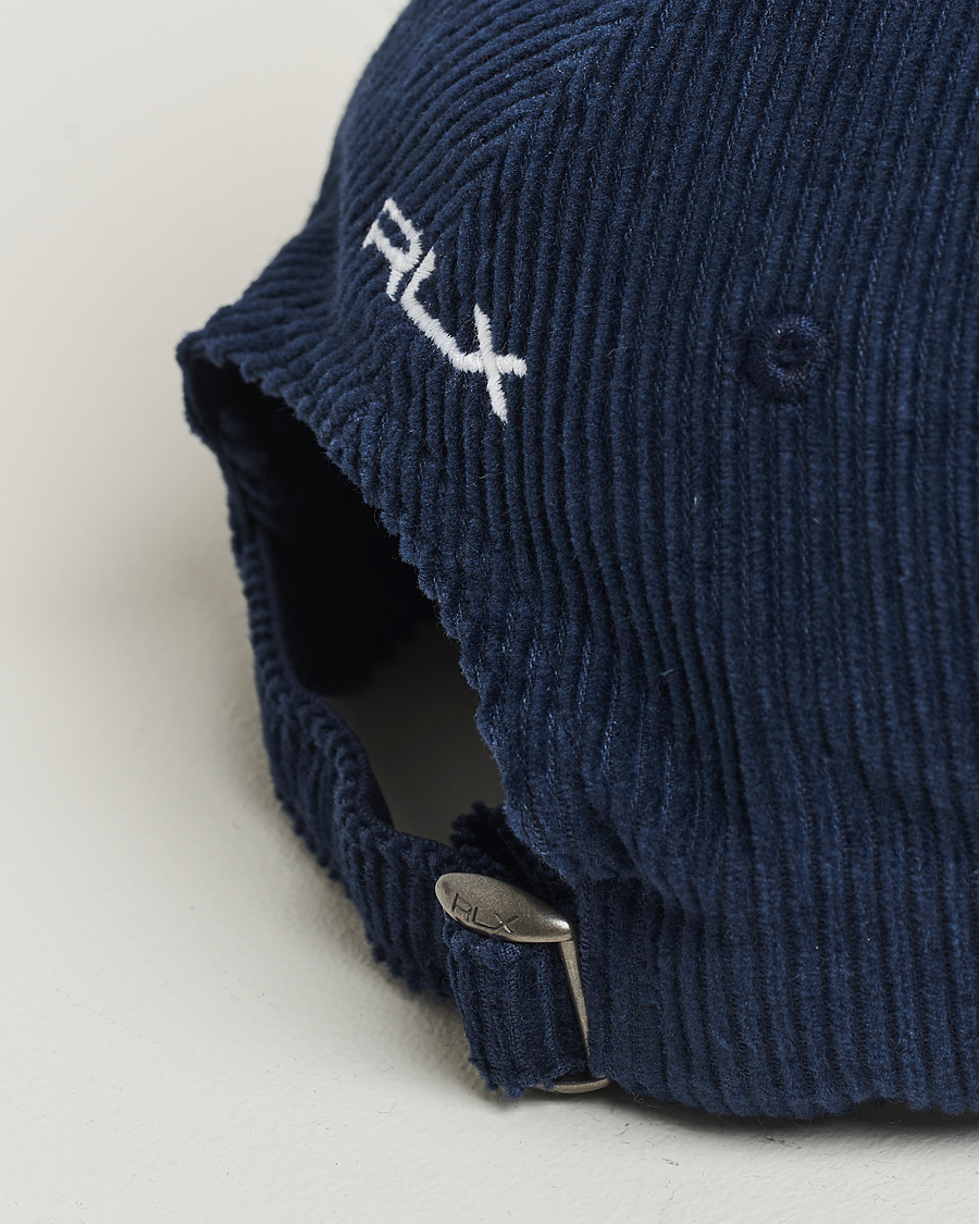 RLX Ralph Lauren Corduroy Cap Refined Navy