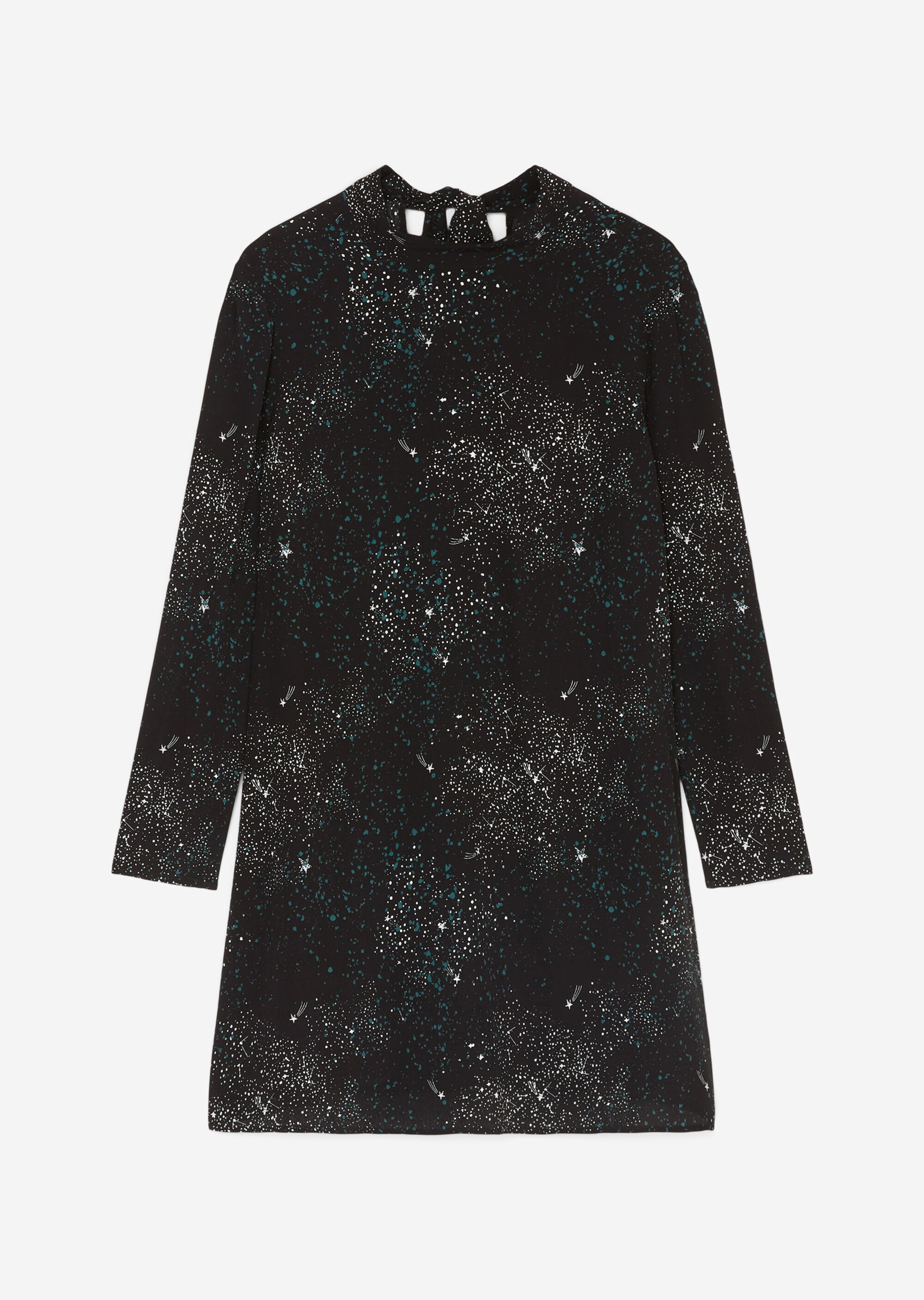 Kurzes A-Linien-Kleid AOP aus ECOVERO™ LENZING™