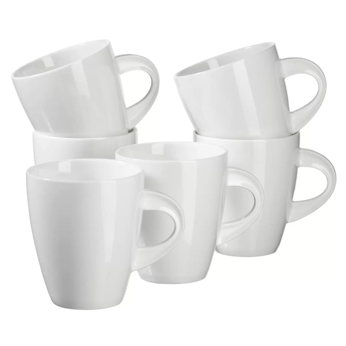 Kaffeebecher 6er set LA MUSICA weiss