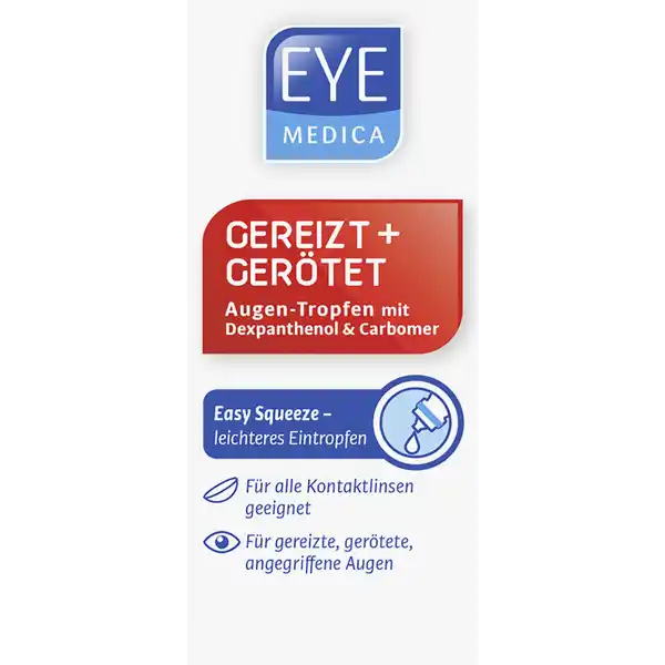 Augentropfen Gereizt + Gerötet