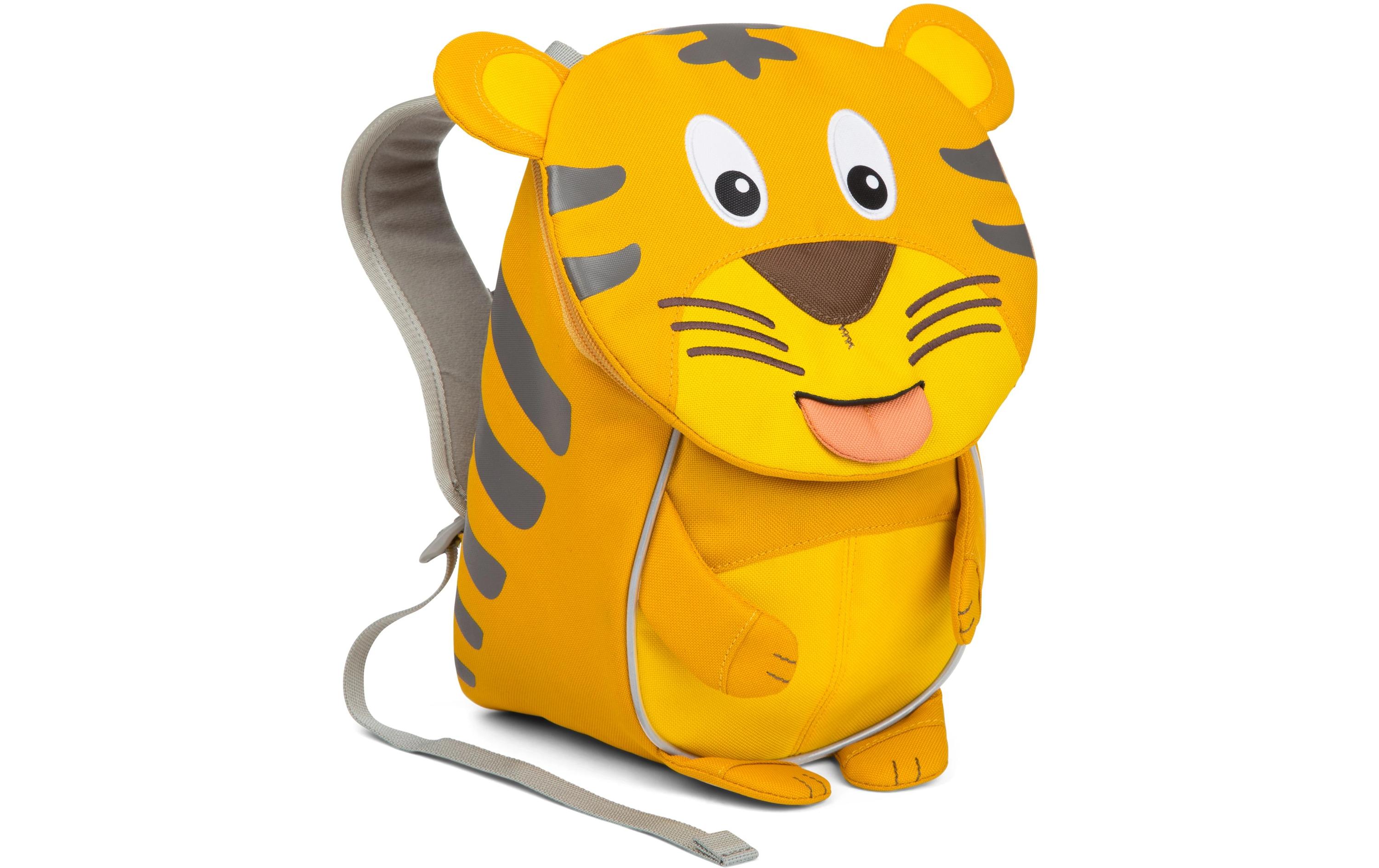 Rucksack Kleiner Freund Tiger 4 lKinderrucksack mit farbigen Druckpunkten an der Brustgurtschnalle