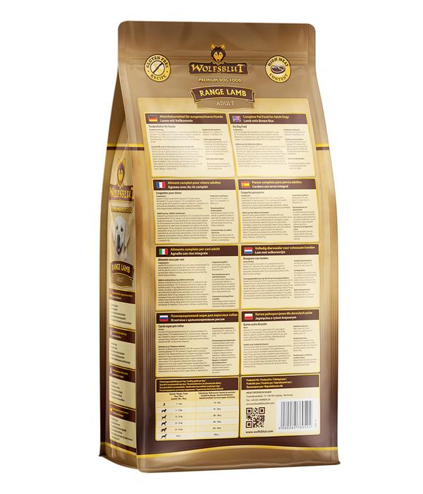 WOLFSBLUT Trockenfutter für Hunde Range Lamb,