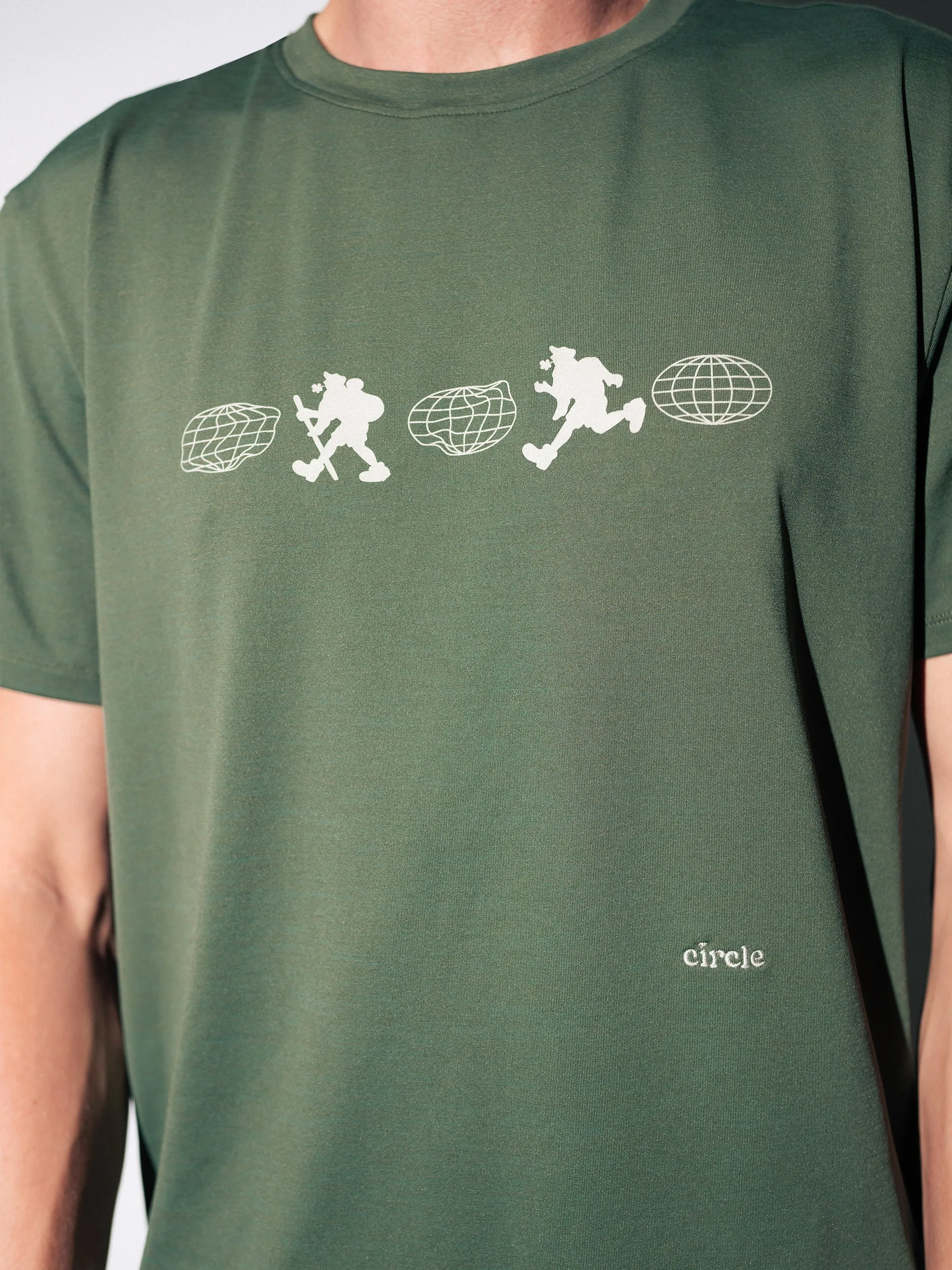T-shirt Trail Running X Au Vieux Campeur Circle Sportswear