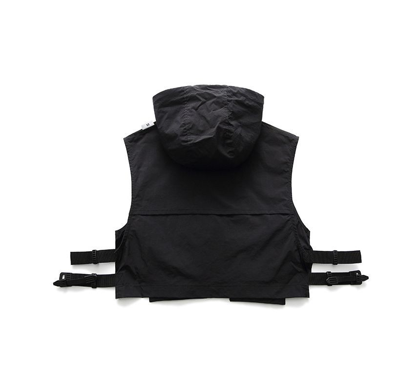 Dandyluxe - Utility vest met capuchon en rits