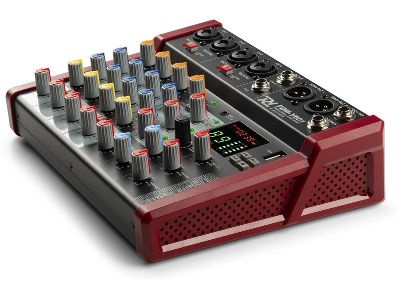 Power Dynamics Mischpult PDM-Y601 Kompaktes 6-Kanal-Mischpult mit 24-Bit DSP