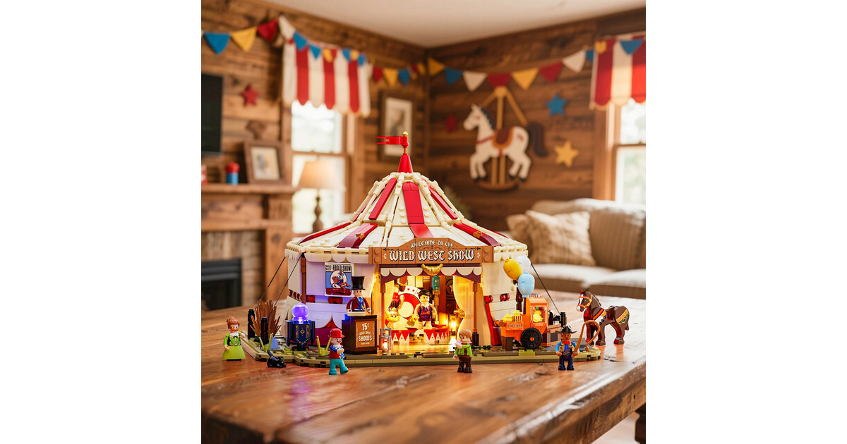 LumibricksThe Old West - Traveling Circus Constructiespeelgoed  (L9079)