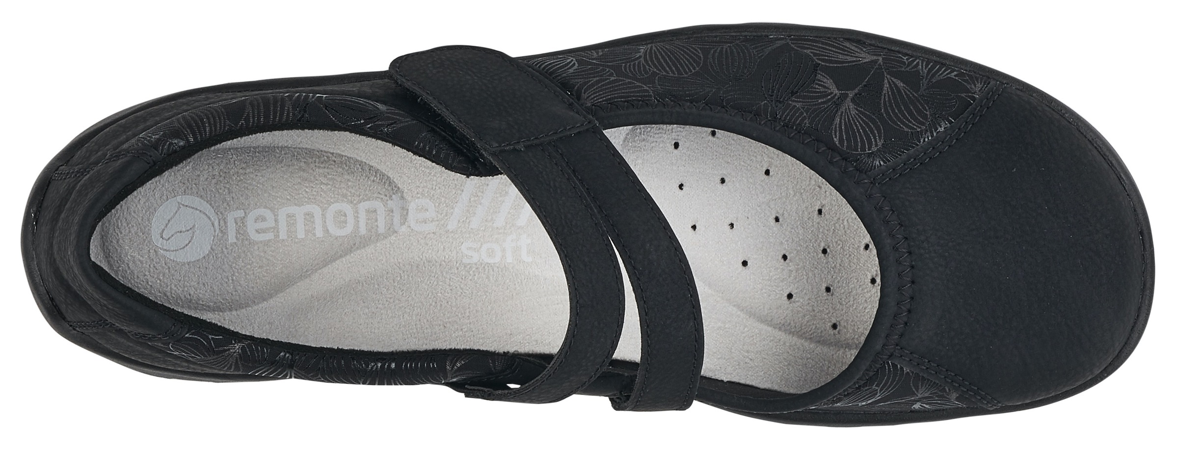 Remonte Ballerina  Slipper, Schlupfschuh, Slip-On Sneaker mit dezenter Snake-Optik