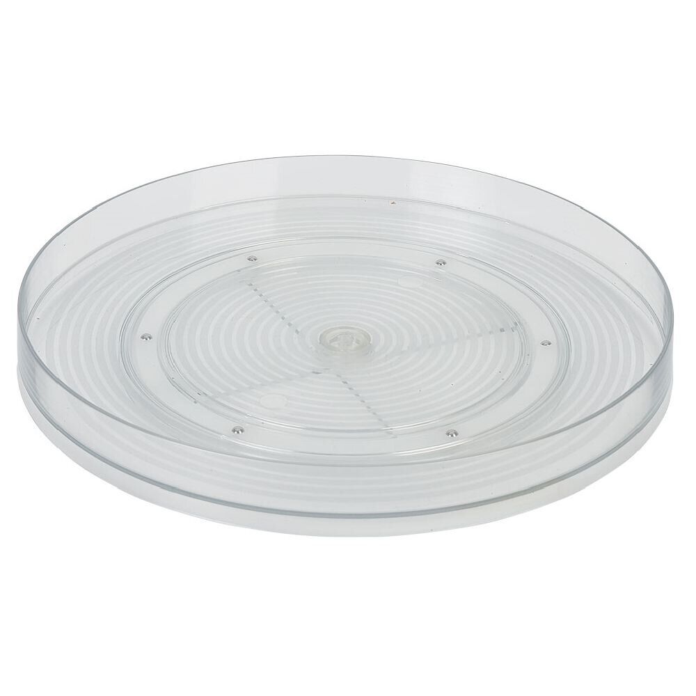 Plateau rotatif en plastique transparent - Ø29,4xH4cm