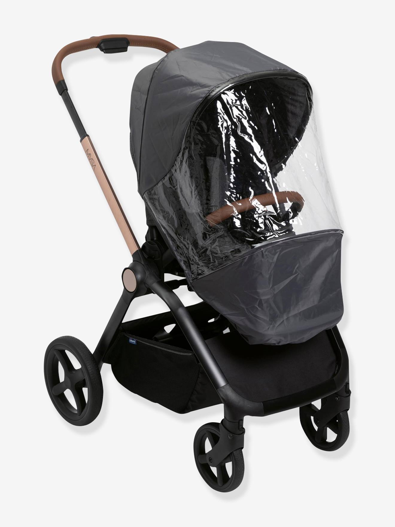 Carrinho de bebê Mysa Chicco, cinza
