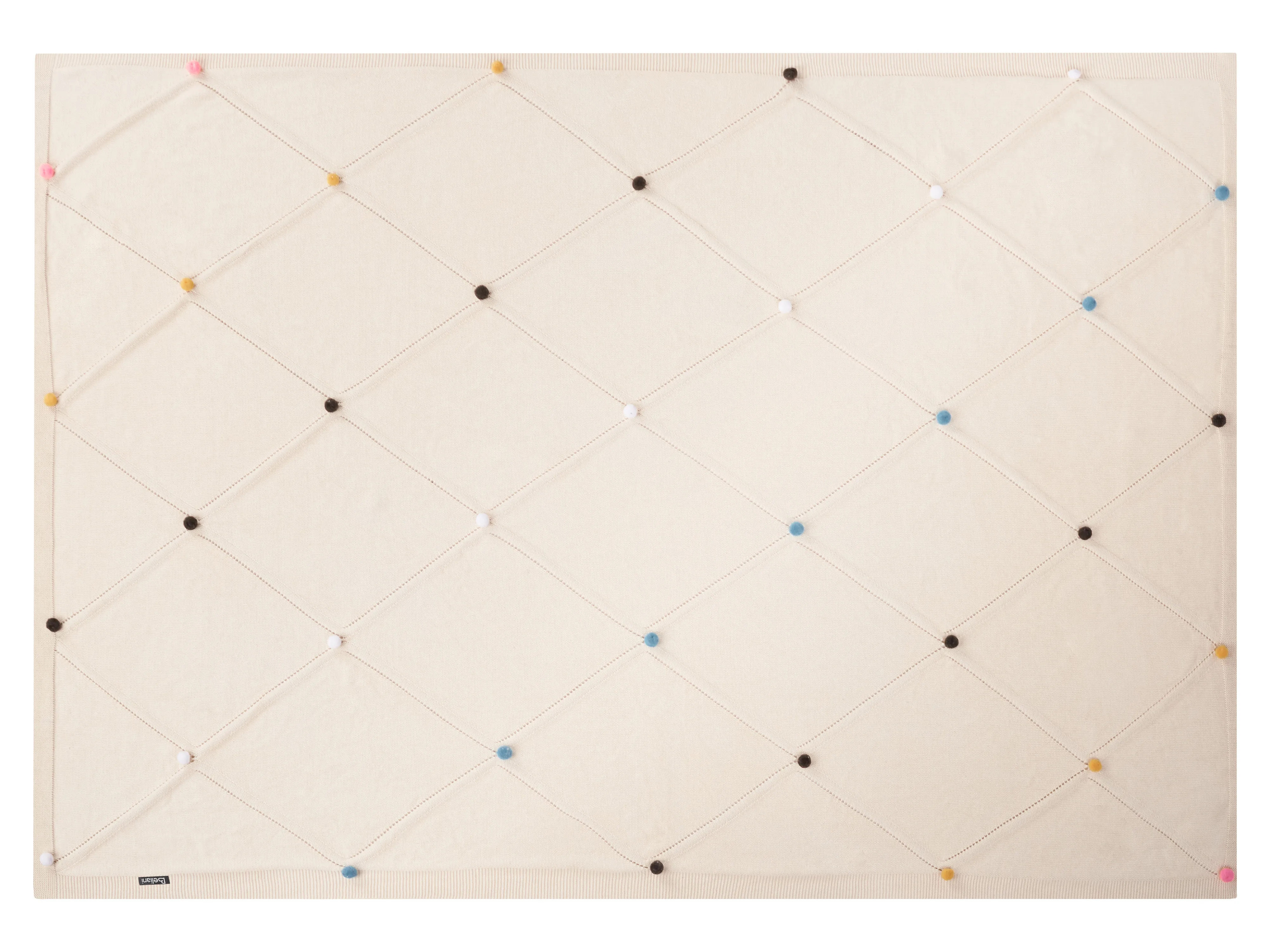 Plaid GAIDAR Katoen 130 x 170 cm Beige
