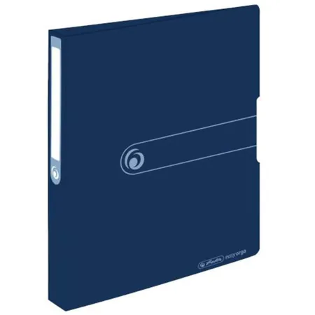 Herlitz easy orga to go Ringbuch Recycling PP A4 2 Ringe 25mm dunkelblau