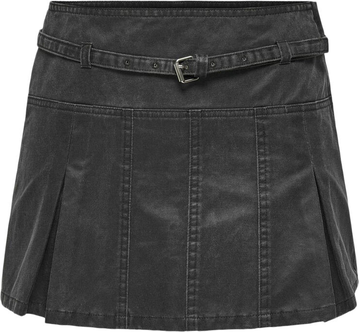ONLY ONLDEEN MW WASHED COATED SKIRT XT P Blå
