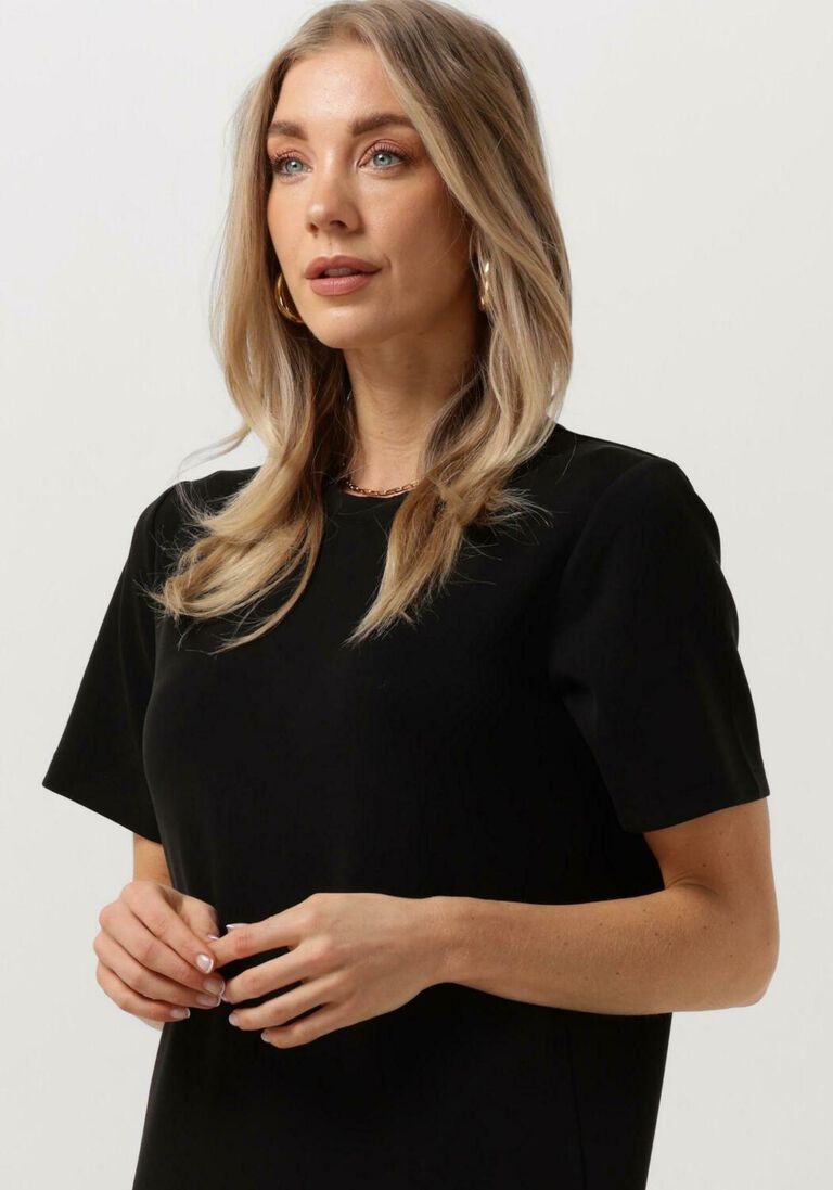 MY ESSENTIAL WARDROBE zwarte my essential wardrobe mini jurk ellemw dress
