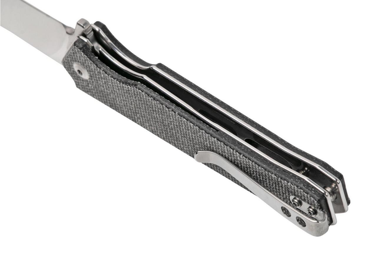 QSP Knife Mamba V2 QS111-G1 Satin, Black Micarta zakmes