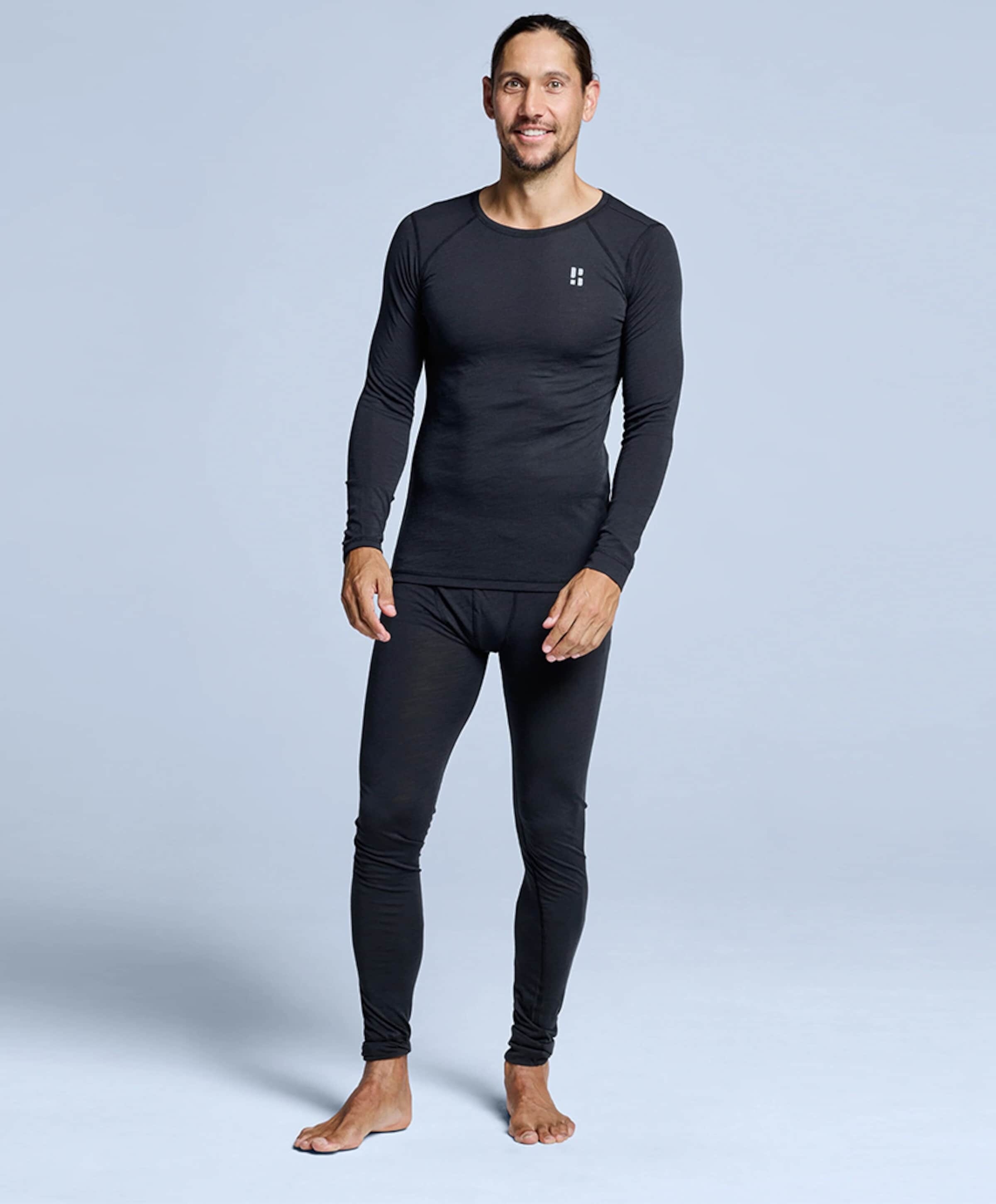 Poederbaas Heren thermobroek  zwart