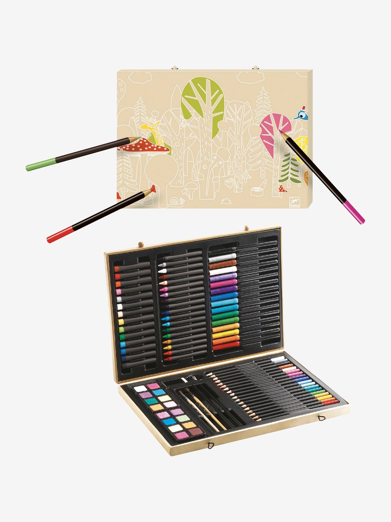 Caixa grande de tintas multicoloridas DJECO