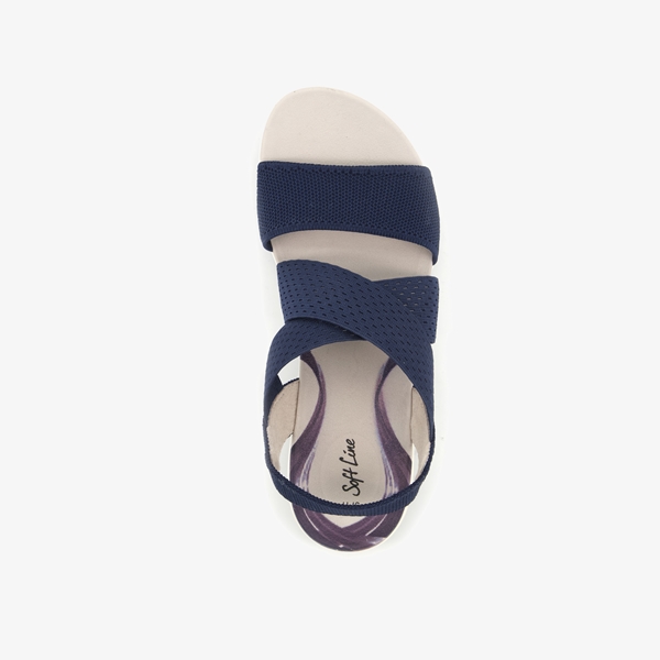 Softline dames sandalen met elastische bandjes