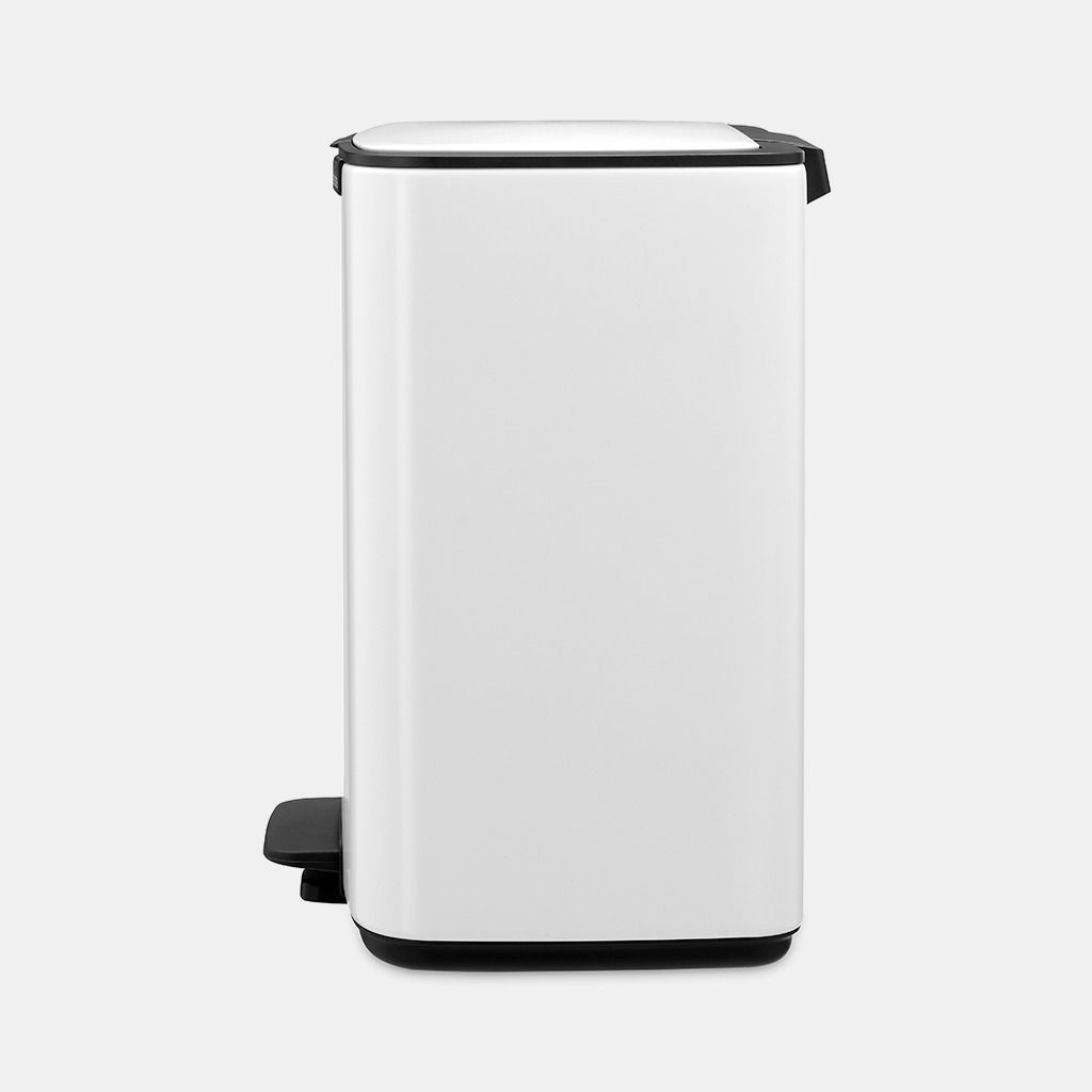 Bo Pedaalemmer, 12 liter, stil sluitend, kunststof binnenemmer - White