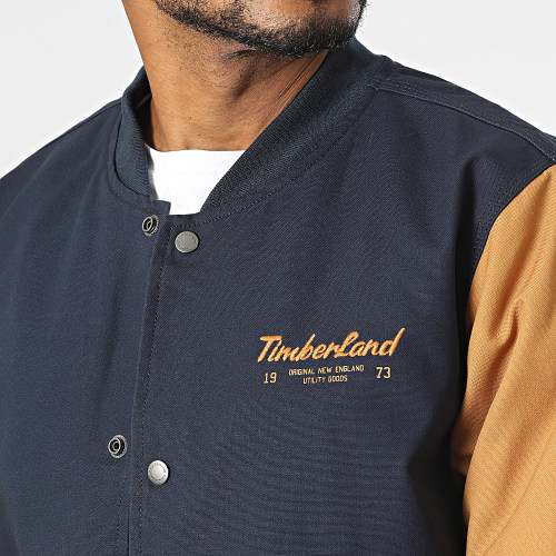 Veste Bomber Utility A6G7N Bleu Marine Camel