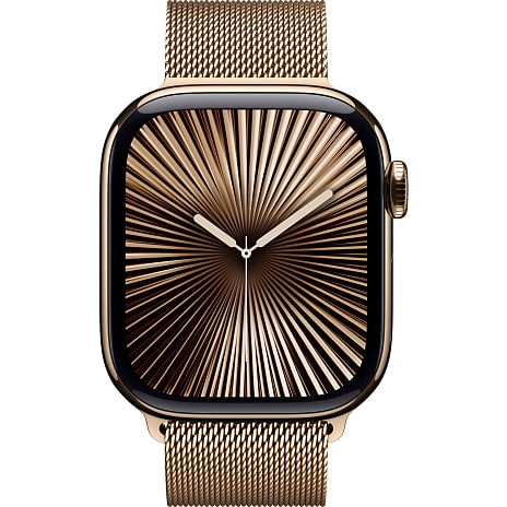 Apple Watch S10 Cell 42 mm - Gold Titanium Milanese Band
