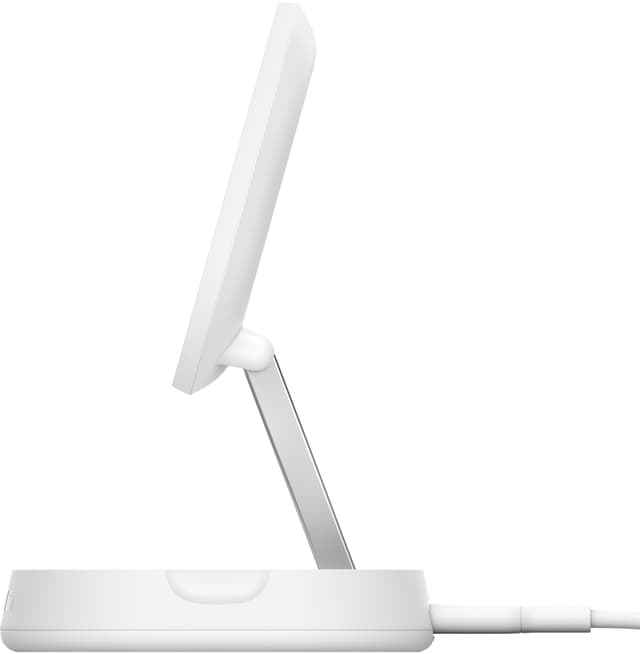 Belkin BoostCharge Pro Qi2 15W magnetisk konvertbar oplader (hvid)