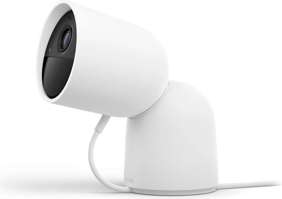 Philips Hue Secure caméra filaire avec support Blanc Caméra de surveillance