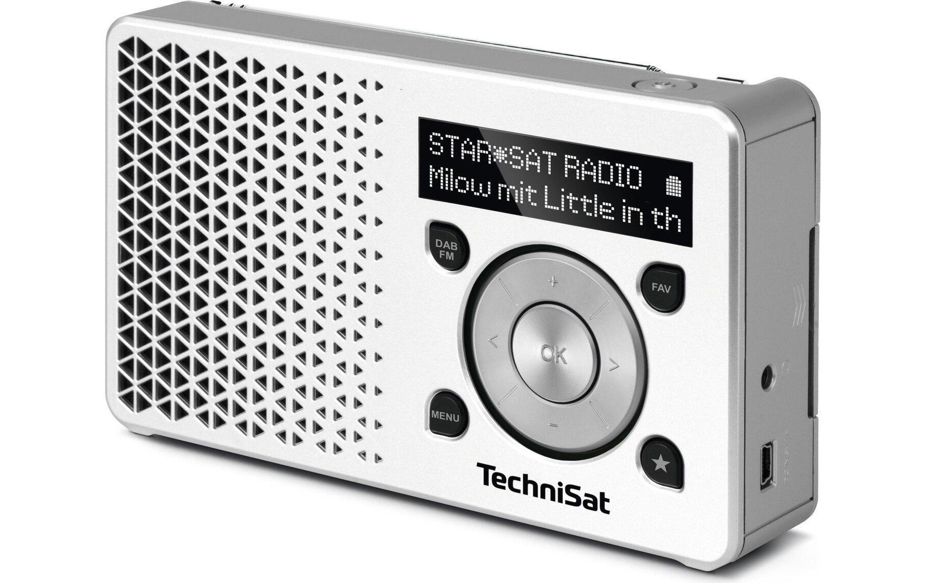 DigitRadio 1 WeissPortables DAB+/UKW-Radio mit integriertem Akku