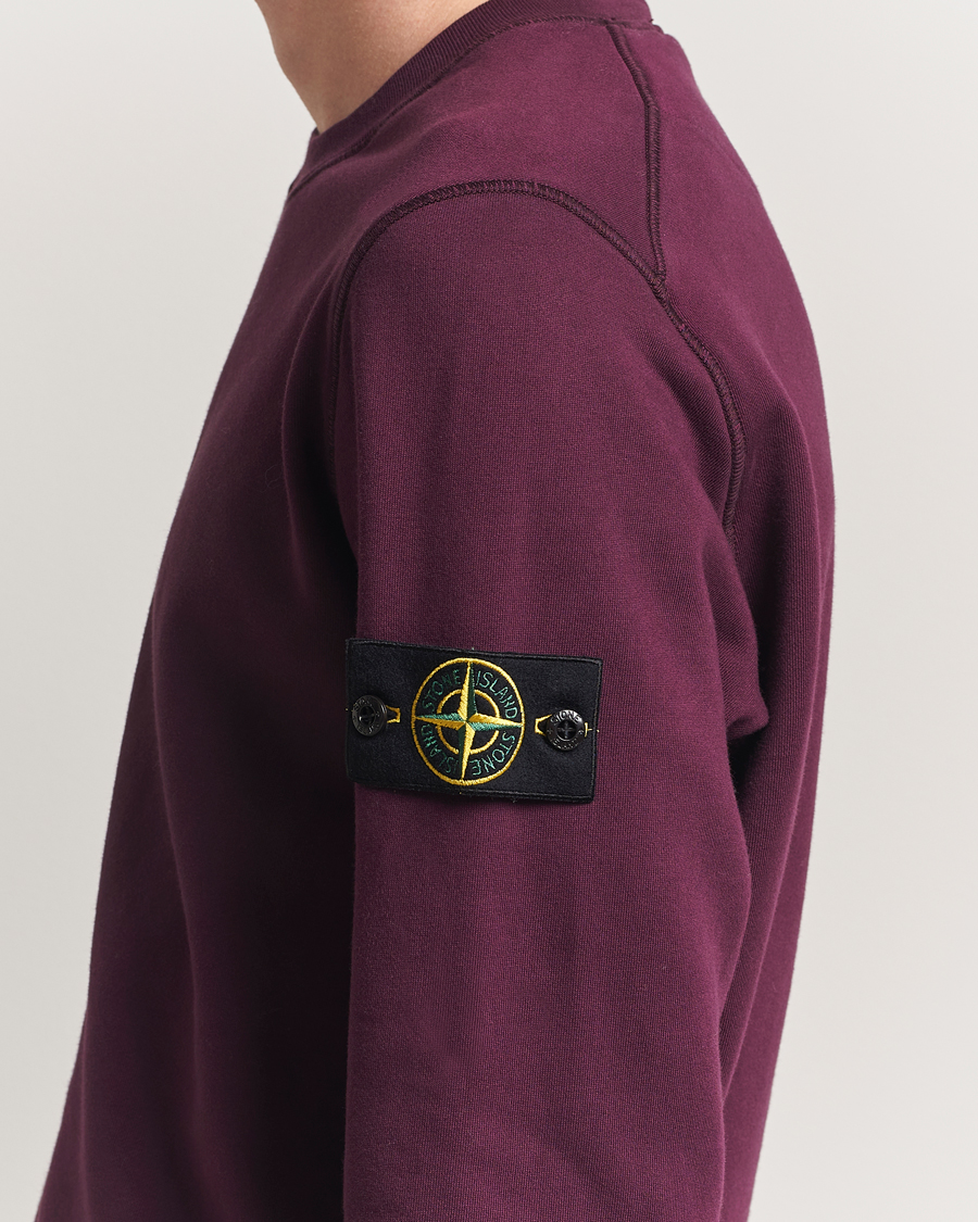 Stone Island Garment Dyed Fleece Sweatshirt Amaranth