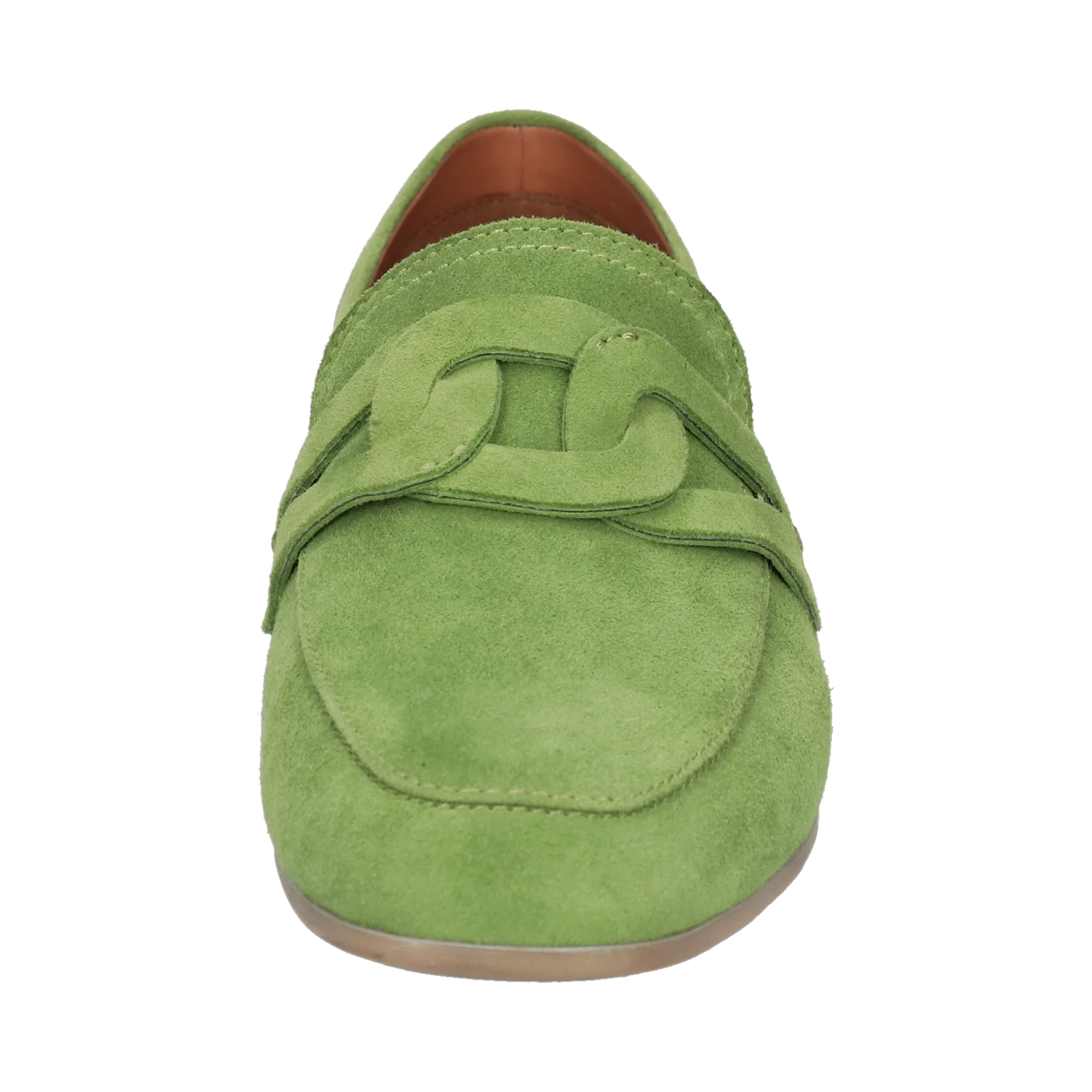 Leder Loafers grün