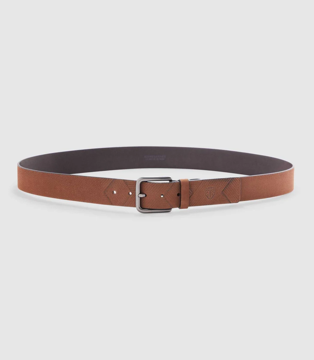 Ceinture 40mm en cuir marron clair 