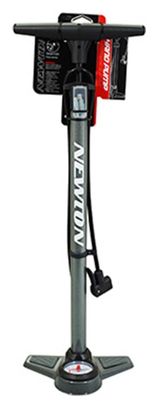 Pompe a pied Newton fpv1 acier colori gris raccord double style switch avec manometre 11bars vp-vs