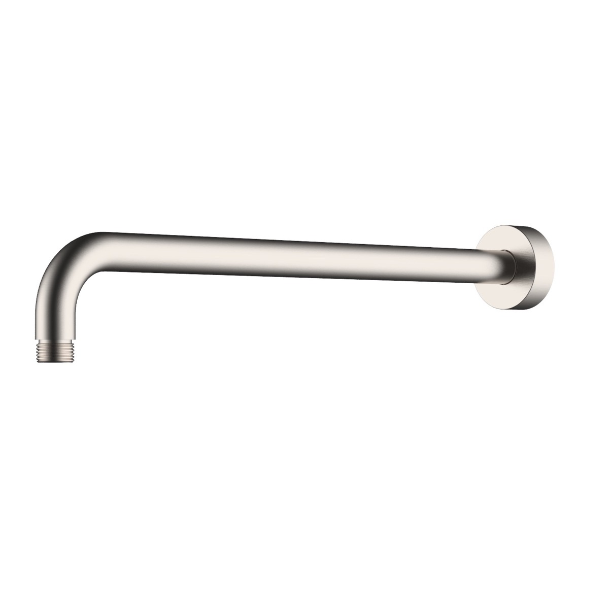 Mueller Round douche arm 35cm geborsteld staal