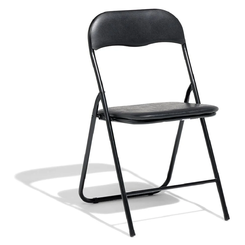 Chaise pliante Tracy métal noir 44x45x79cm