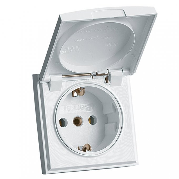 Berker Schutzkontakt-Einbausteckdose 250 V anthrazit