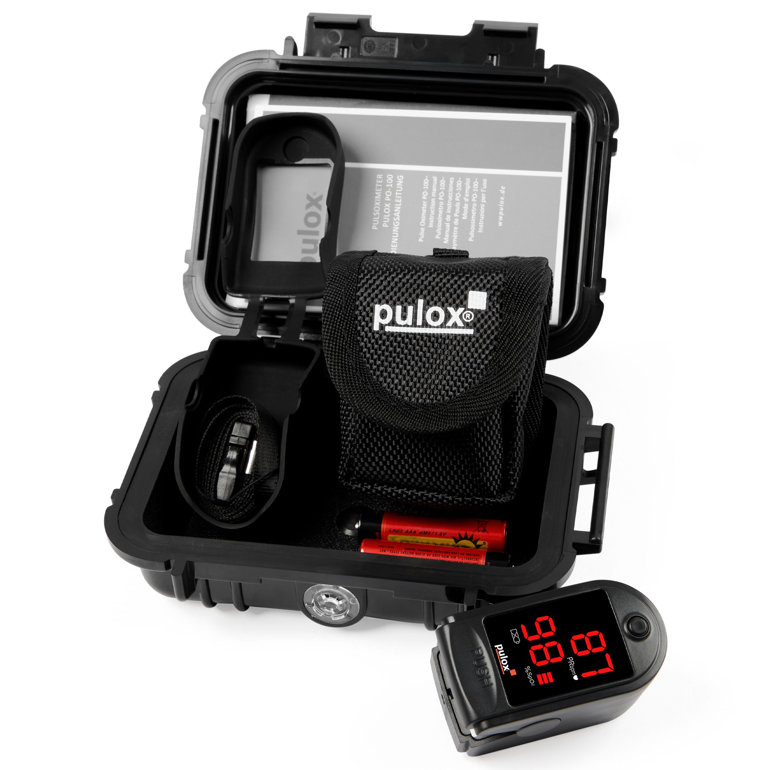 pulox Pulsoximeter PO-100 schwarz