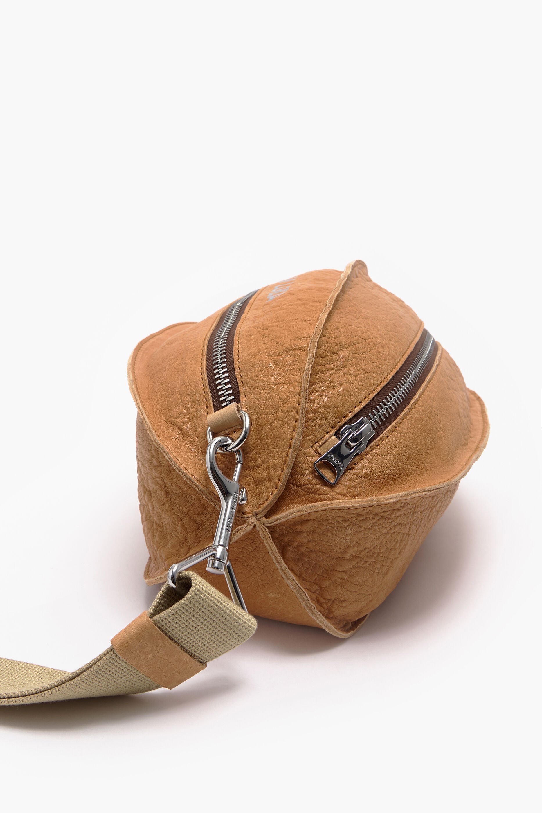 Bolsa para bolas tamanho G em couro cor de camelo