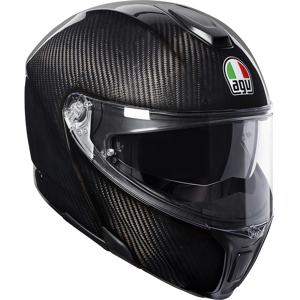 AGV - Casque SportModular Solid Carbone / Noir