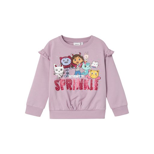 Name It Nera Gabby Sweatshirt, Lavender Mist, 104 cm