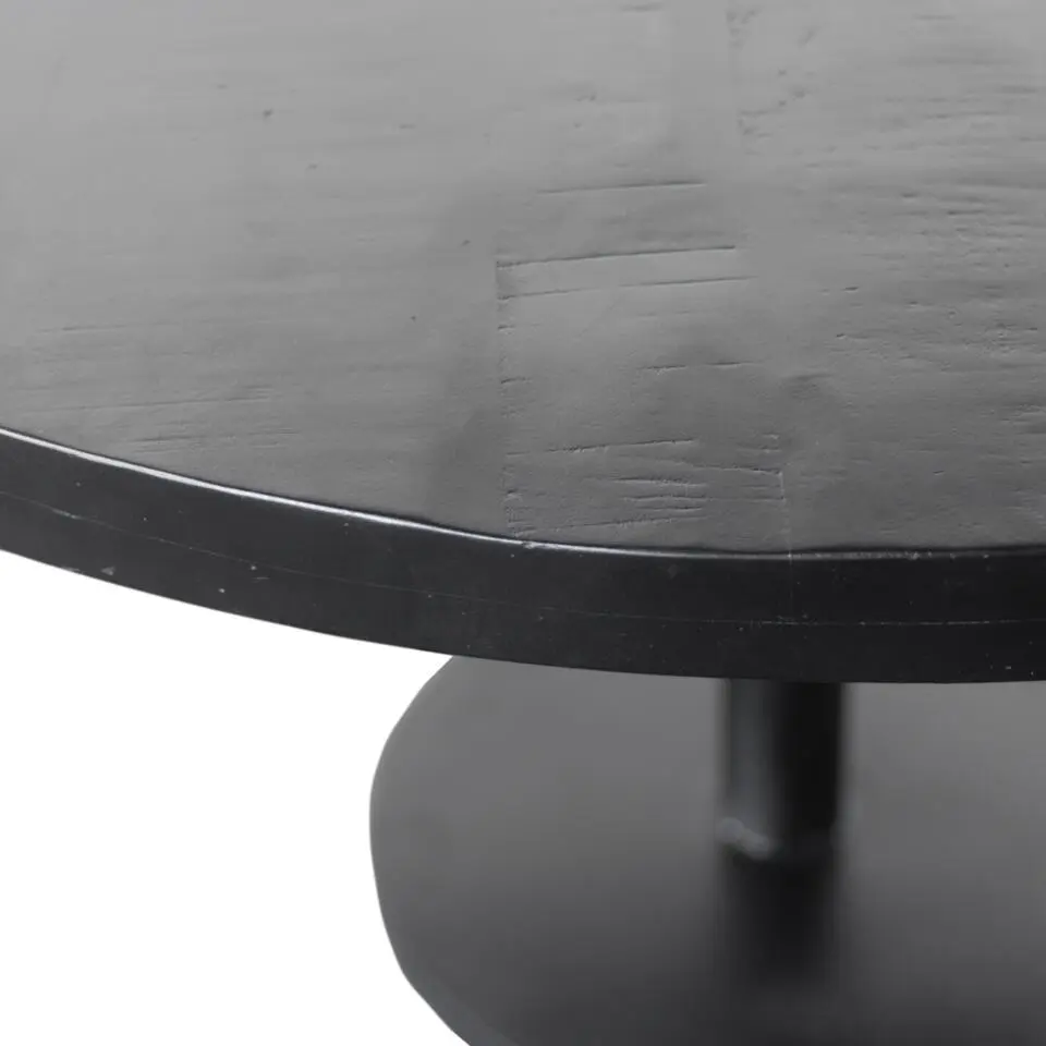 Eettafel Rond 110cm - Zwart - Dinand
