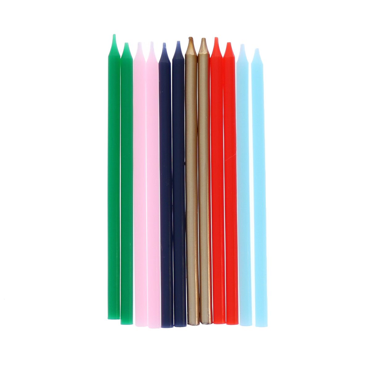 Lot de 12 bougies multicolores Surprise Partie !
